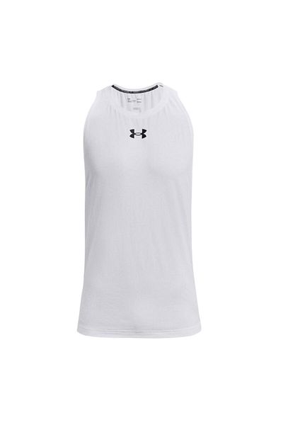 Under Armour Ua Baseline Cotton Tank 1361901-100 Ανδρικό λευκό μπλουζάκι