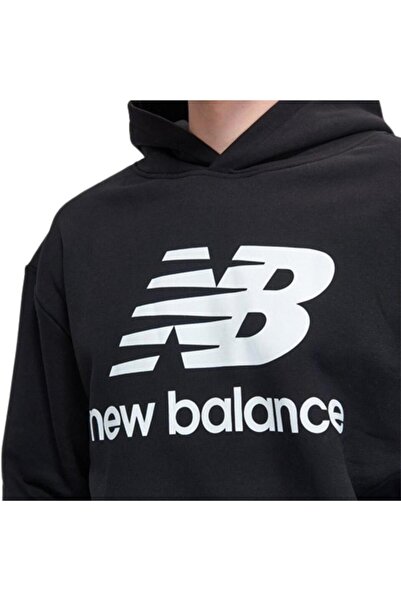 New Balance Nb Lifestyle Men Hoodie Mnh3333-bk Ανδρικό μαύρο φούτερ
