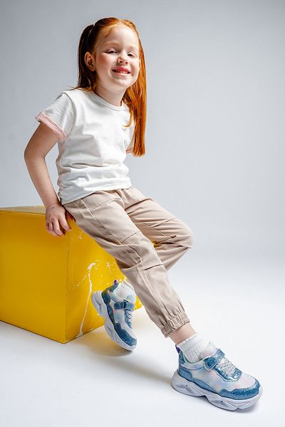 mnpc Blue Luminous Sneakers for Girls