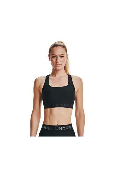 Under Armour Crossback Mid Bra 1361034-001 Siyah Sporcu Sütyeni