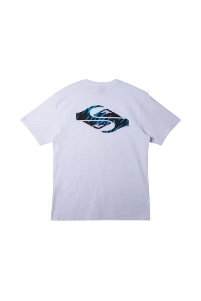 Quiksilver Ανδρικό μπλουζάκι Surf Safari Moe σε λευκό casual στυλ Aqyzt09539-10