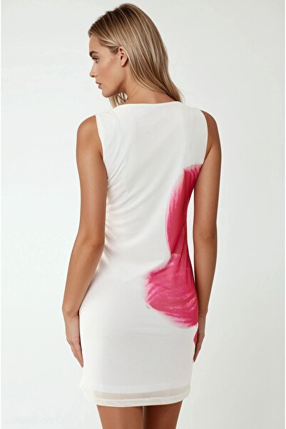 Hiccup Çiçek Desenli Bodycon Mini Elbise