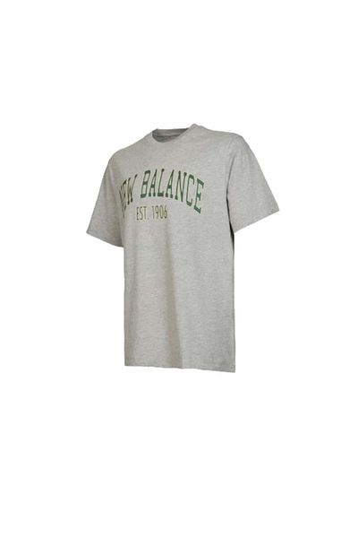 New Balance Nb Ανδρικό T-shirt Lifestyle Mnt3326-ag Ανδρικό γκρι μπλουζάκι
