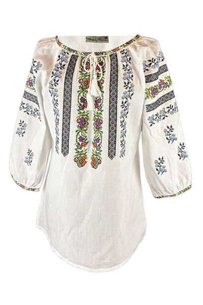 rody's forever Women's blouse type ie 124, white/yellow