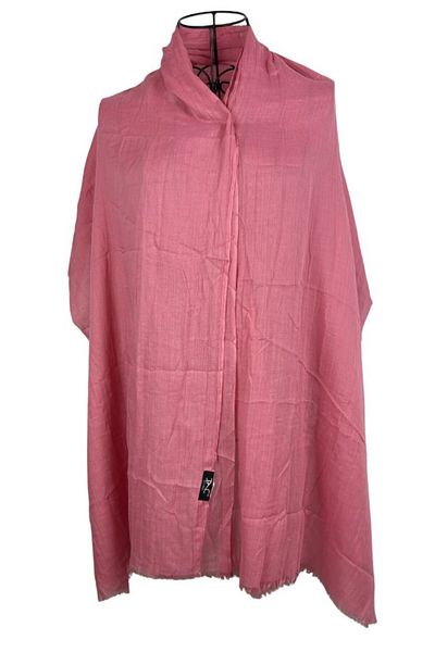 DACSHOP Esarfa dama uni 25VM, roz prafuit 180 x 95 cm