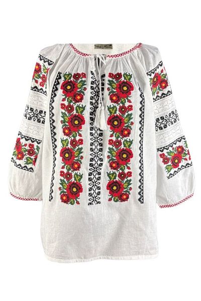 rody's forever Women's blouse type ie D24, pure white/black, size 3XL
