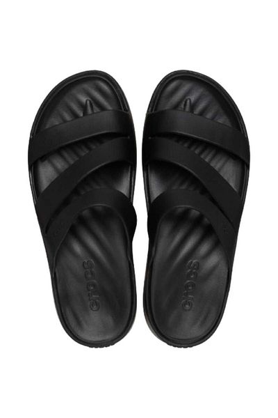 Crocs Getaway Strappy 209587-001 Γυναικεία Μαύρα Σανδάλια & Παντόφλες