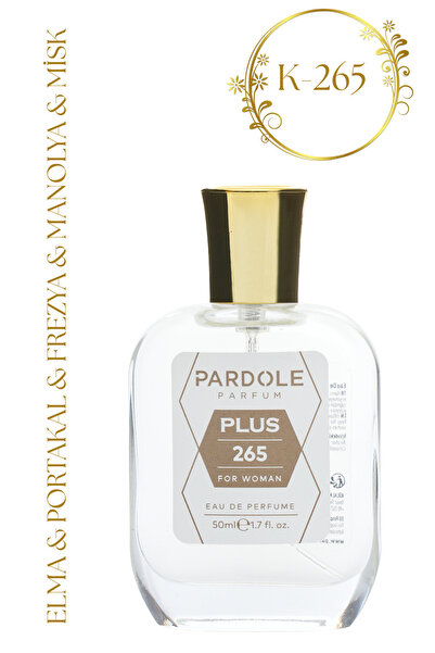 PARDOLE K-265 Meyvemsi Çiçeksi Favoris Kadın Parfüm - 50 ml - Elma, Portakal,...