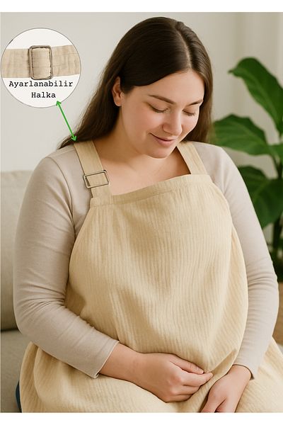 Lucky Day 100% Organic Cotton - 4 Layer Muslin Fabric Nursing Cover and Stroller Cover