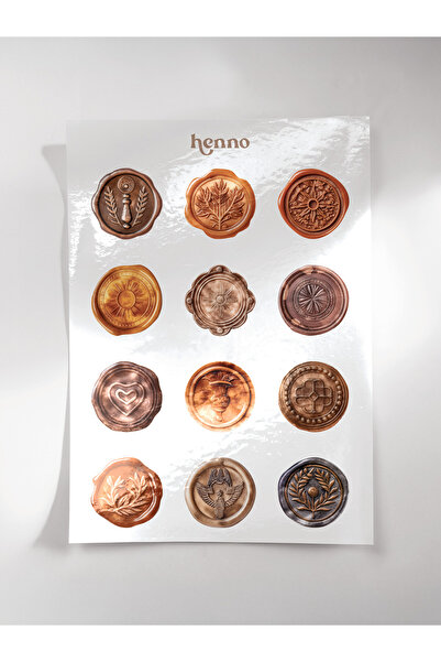 Henno Vintage Mühür Mumu Temalı Şeffaf Sticker Seti – Ajanda, Bullet Journal,...
