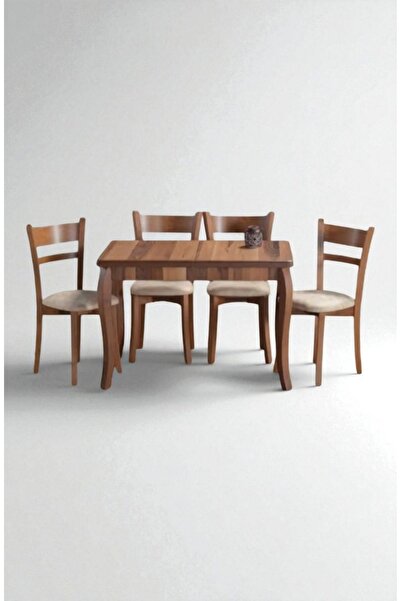 FONKSİYONER 6 kişilik 70x110-140 Tabla/Açılır Masa/doğal ceviz kaplamalı yong...