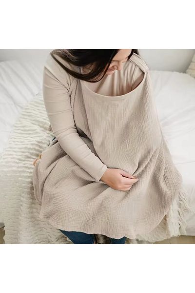Lucky Day 100% Organic Cotton - 4 Layer Muslin Fabric Nursing Cover and Stroller Cover
