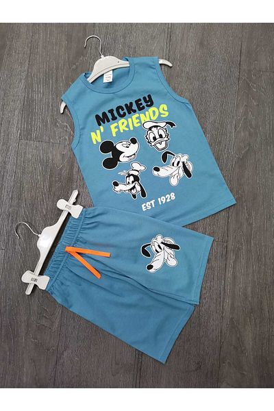 Neefy VARA 2025 NOUL SEZON 1 SET 2 PIESE IMPRIMATE SET DE ATLETĂ DE CALITATE PRIMA BUMBAC PIIT