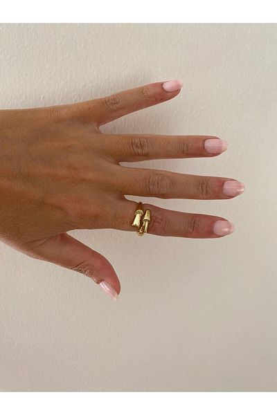XUPING JEWELRY Xuping Adjustable Bambo Gold Ring