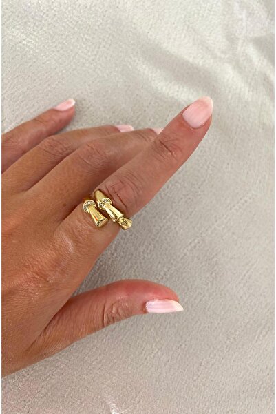 XUPING JEWELRY Xuping Ayarlamalı Bambo Gold Yüzük