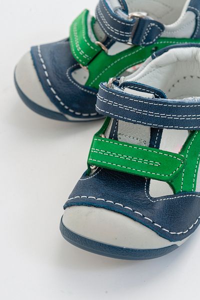 mnpc Boy's Denim Leather First Step Shoes with Orthopedic Support