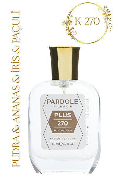 PARDOLE K-270 Pudramsı, Meyvemsi Favoris Kadın Parfüm - 50 ml - Pudra, Ananas...