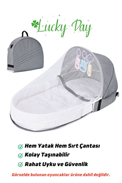 Lucky Day Katlanabilir Anne Yanı Yatağı Taşınabilir Anne Yanı Minderi Çok Fonksiyonlu 50x100cm