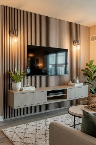 Akupanel Flex 60x245 cm Meşe Renk Akustik Ahşap Duvar Paneli