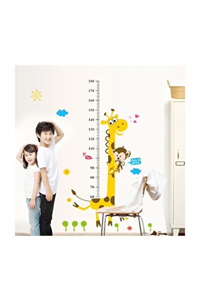 KT Decor Children's Room Decor Height And Development Meter Giraffe Xl Large Size Children's Room Wall Decor