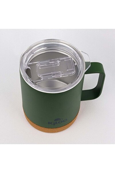 IGLOO Cork Mug 350ml Thermos Mug Cup Flask Khaki