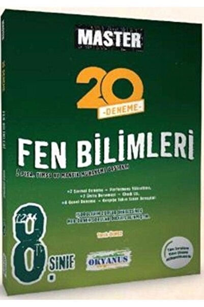 Okyanus Yayınları 8. Sınıf Master 20 Fen Bilimleri Denemesi