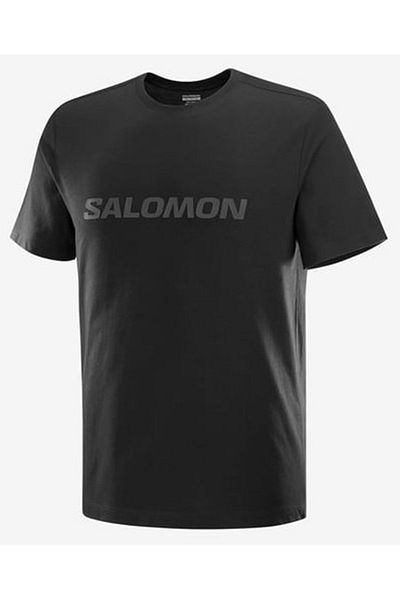 Salomon Big Logo Men's T-Shirt Deep Black Lc2526600