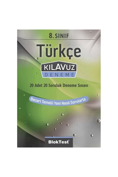 Tudem Yayınları 8.sınıf Bloktest Türkçe Kılavuz Deneme