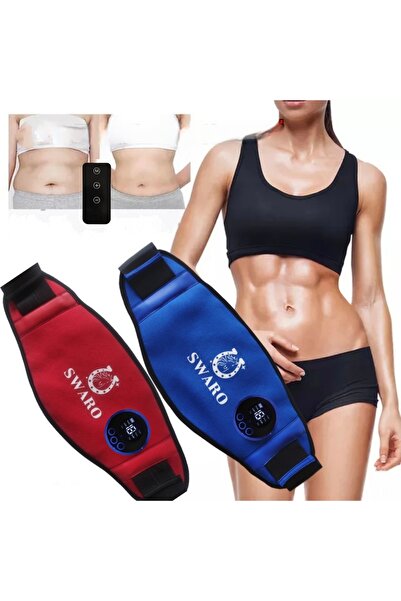 SWARO Plus Ems Spor Kemeri Masaj Egzersiz Kemeri Titreşimli Yardımcı Göbek Eritme Cihazı