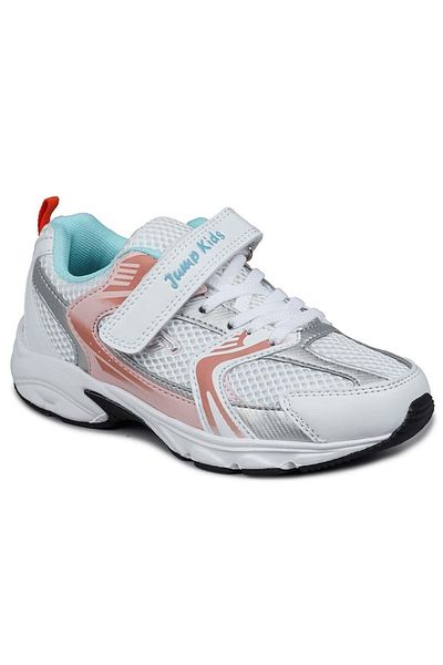 Jump 29203 Velcro White - Orange Girl's Sneaker Casual Sneakers
