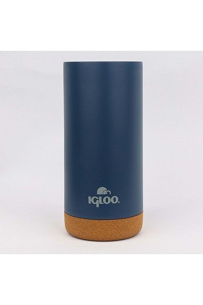 IGLOO Cork Mug 500ml Thermos Mug Cup Flask Light-Dark Blue