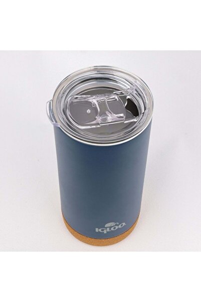 IGLOO Cork Mug 500ml Thermos Mug Cup Flask Light-Dark Blue