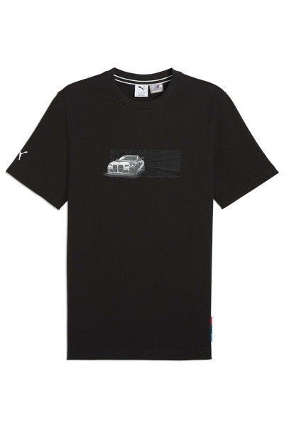 Puma 630624-01 BMW MMS Car Graphic Tee Bmw Team T-shirt Ανδρικό T-Shirt ΜΑΥΡΟ