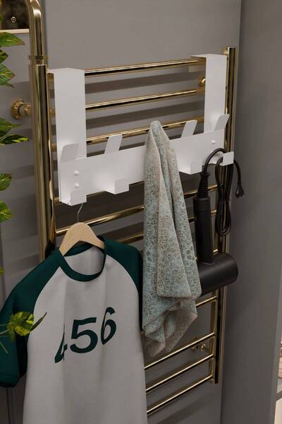 risingmaber Beyaz Havlupan Askısı Banyo Petek Askısı ve Havlu Askılığı, Banyo...