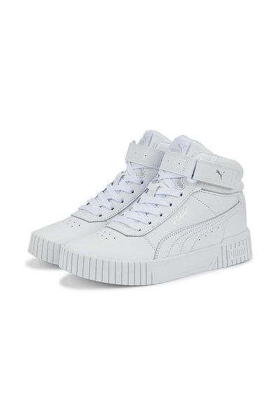 Puma Carina 2.0 Mid Jr 385851   - Pantofi sport albi unisex