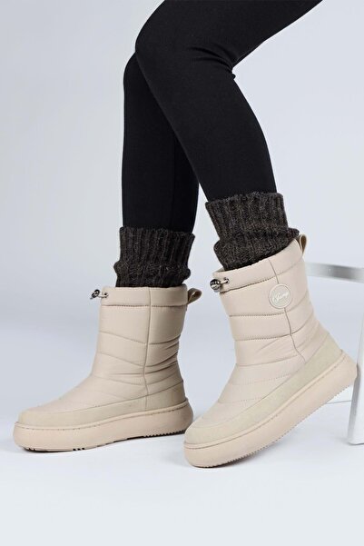 Jump 60112 Unisex Çocuk Kar Botu BEJ