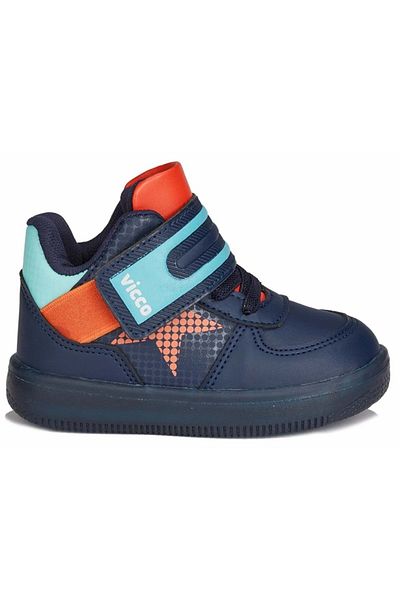 Vicco Boy's Navy Blue Luminous Boots