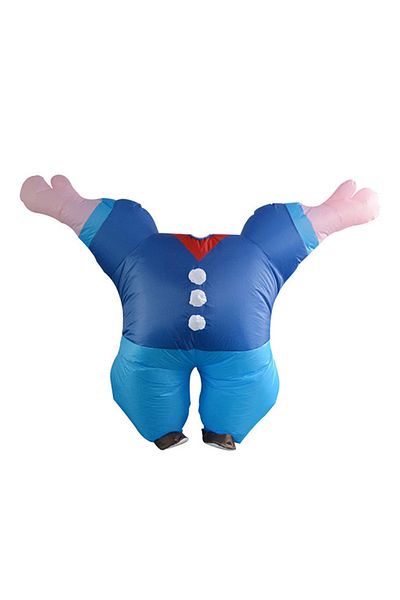 Generic Sailor Role Play Inflatable Costume, Seaman Funny Performance Costume, With Air Pump