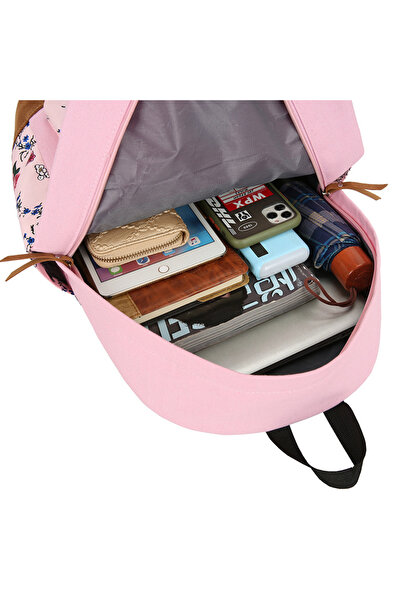 Generic School Backpacks For Teen Girls 3 In 1 School Bookbags Set Lunch Bag Pencil Case Travel Light