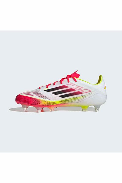 adidas F50 Elite Yumuşak Zemin Erkek Beyaz CIm Saha Kramponu