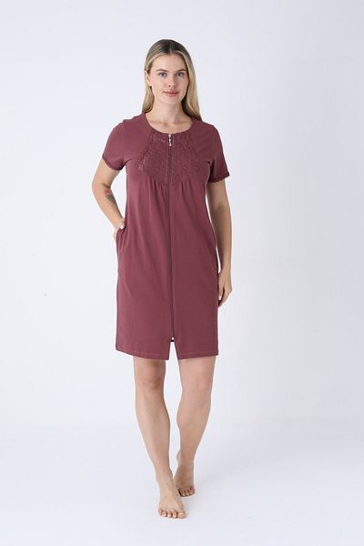 ROMEO LİFE Women's Cotton Lycra Zippered Dress 7467