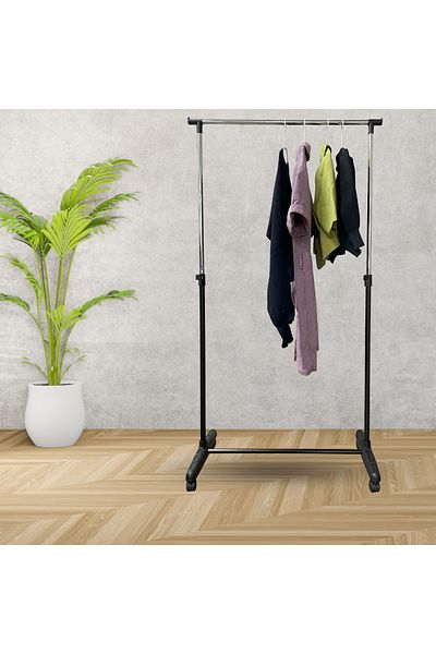 Living Black Metal Clothes Hanger Clothes Holder