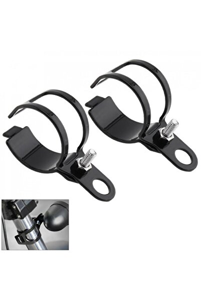 Choice Black Brand New 2pcs Motorcycle Mount Turn Signal Bracket Flasher Brac...