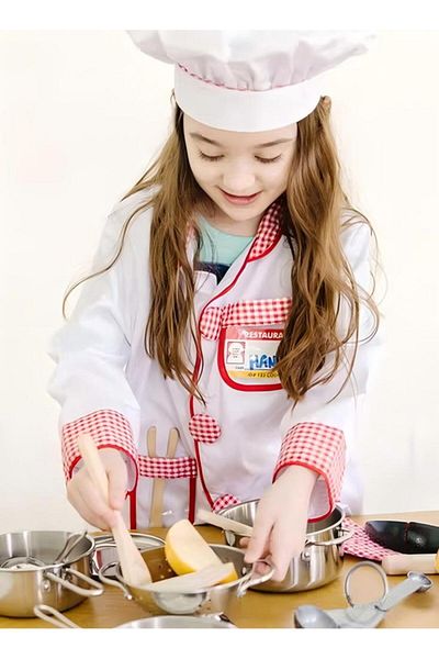 Generic Children's Chef Clothing, Children's Chef Includes Kitchen Accessories Set - Cooking Set, Washable
