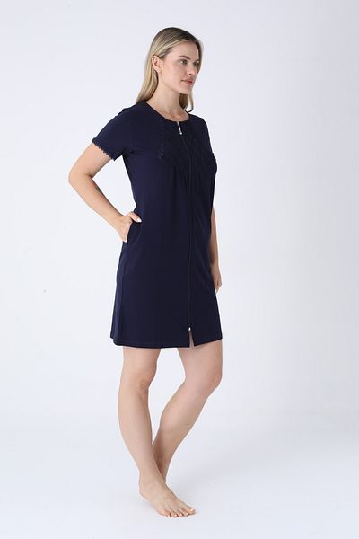 ROMEO LİFE Women's Cotton Lycra Zippered Dress 7467