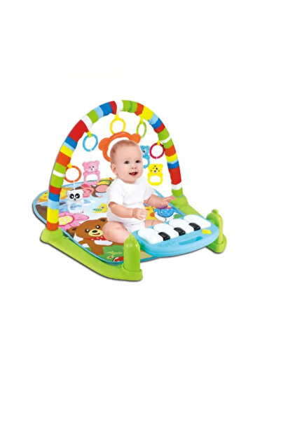 Primo Plus سجادة اللياقة البدنية المحمولة خفيفة الوزن وناعمة ومريحة مع إضاءة موسيقية للأطفال