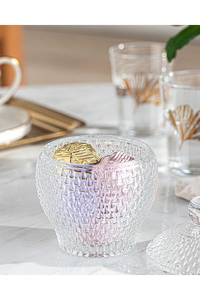 English Home Bella Glass Sugar Bowl 9x11 Cm