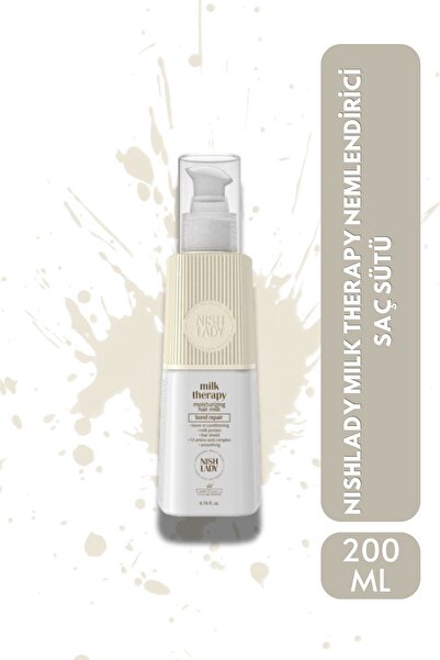 NISHLADY Milk Therapy Nemlendirici Saç Sütü - 12 Amino Asitli Durulanmayan Krem