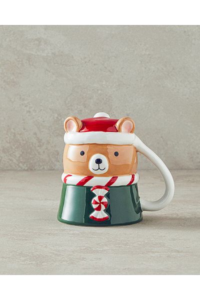 English Home Happy Bear Dolomite New Year's Mug 300 ml Colorful