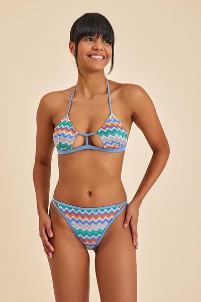 Amarelle Σετ μπικίνι Hawaii Blue Whaleless Triangle Bralet